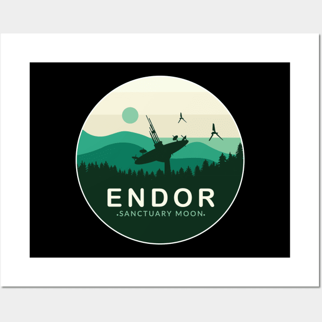 Endor Sanctuary Moon Wall Art by Space Club